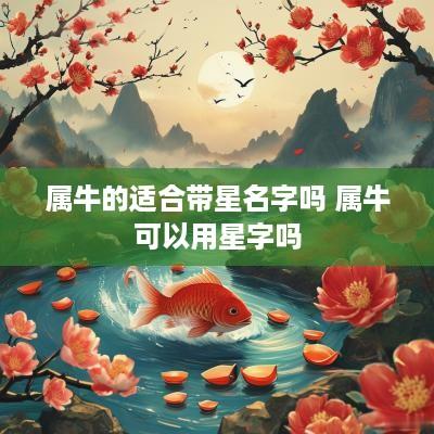 属牛的适合带星名字吗 属牛可以用星字吗