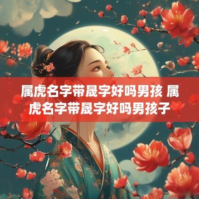 属虎名字带晟字好吗男孩 属虎名字带晟字好吗男孩子