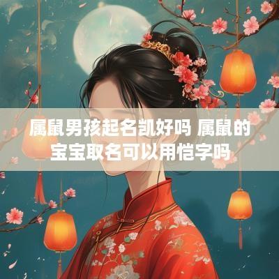 属鼠男孩起名凯好吗 属鼠的宝宝取名可以用恺字吗
