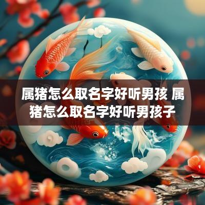 属猪怎么取名字好听男孩 属猪怎么取名字好听男孩子