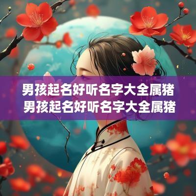 男孩起名好听名字大全属猪 男孩起名好听名字大全属猪虎宝宝