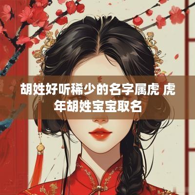 胡姓好听稀少的名字属虎 蛇年胡姓宝宝取名