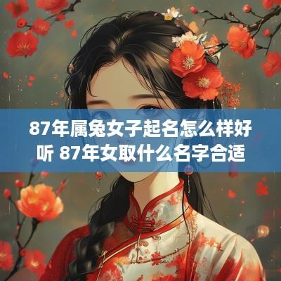 87年属兔女子起名怎么样好听 87年女取什么名字合适