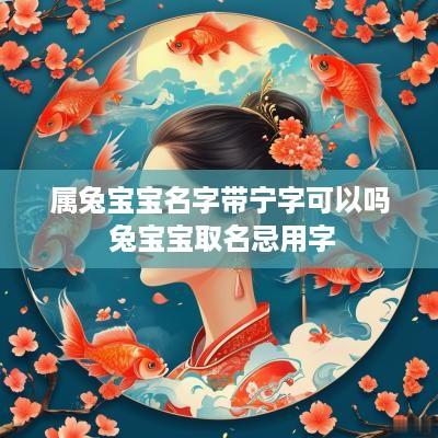 属兔宝宝名字带宁字可以吗 兔宝宝取名忌用字