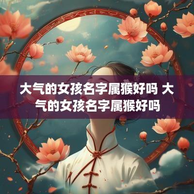 大气的女孩名字属猴好吗 大气的女孩名字属猴好吗