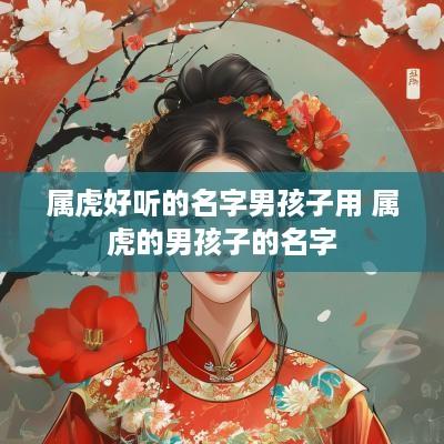 属虎好听的名字男孩子用 属虎的男孩子的名字