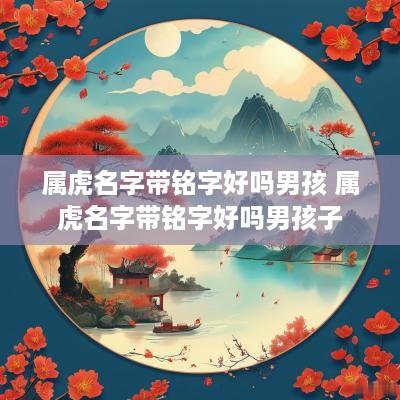 属虎名字带铭字好吗男孩 属虎名字带铭字好吗男孩子