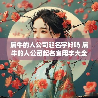 属牛的人公司起名字好吗 属牛的人公司起名宜用字大全