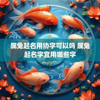 属兔起名用协字可以吗 属兔起名字宜用哪些字