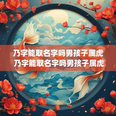 乃字能取名字吗男孩子属虎 乃字能取名字吗男孩子属虎的