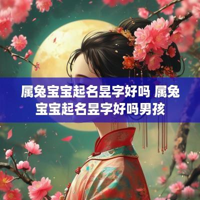 属兔宝宝起名昱字好吗 属兔宝宝起名昱字好吗男孩