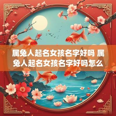 属兔人起名女孩名字好吗 属兔人起名女孩名字好吗怎么取