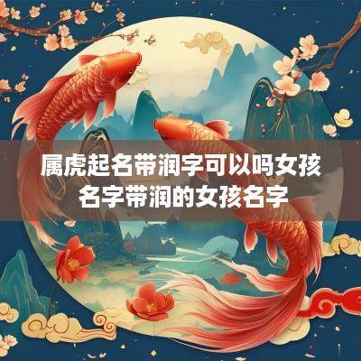 属虎起名带润字可以吗女孩 名字带润的女孩名字