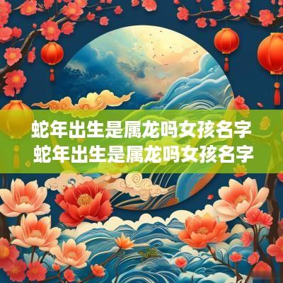 蛇年出生是属龙吗女孩名字 蛇年出生是属龙吗女孩名字叫什么