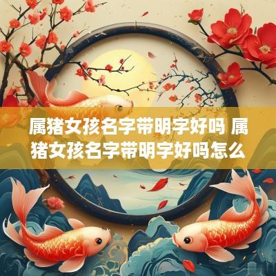 属猪女孩名字带明字好吗 属猪女孩名字带明字好吗怎么取