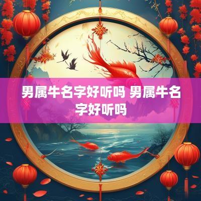 男属牛名字好听吗 男属牛名字好听吗
