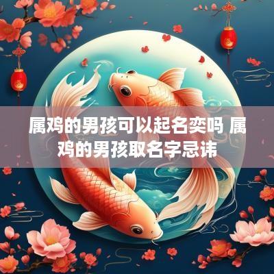 属鸡的男孩可以起名奕吗 属鸡的男孩取名字忌讳