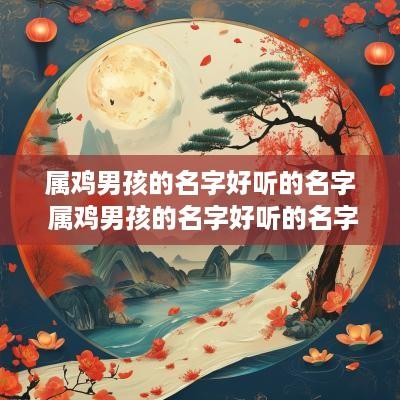 属鸡男孩的名字好听的名字 属鸡男孩的名字好听的名字两个字
