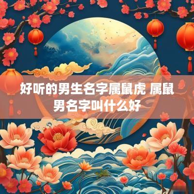 好听的男生名字属鼠虎 属鼠男名字叫什么好