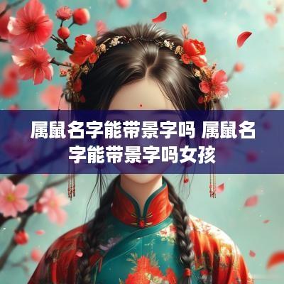 属鼠名字能带景字吗 属鼠名字能带景字吗女孩