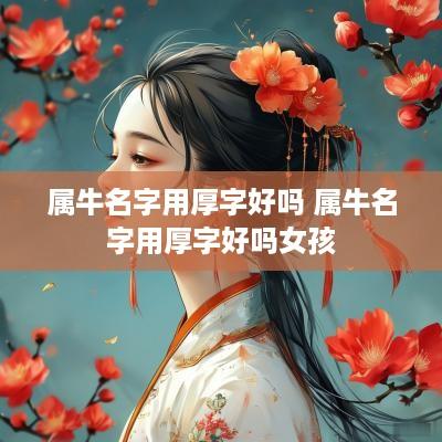 属牛名字用厚字好吗 属牛名字用厚字好吗女孩
