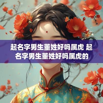 起名字男生董姓好吗属虎 起名字男生董姓好吗属虎的