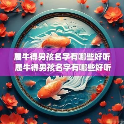 属牛得男孩名字有哪些好听 属牛得男孩名字有哪些好听的
