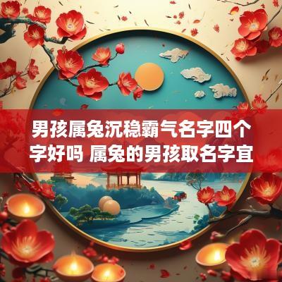男孩属兔沉稳霸气名字四个字好吗 属兔的男孩取名字宜忌