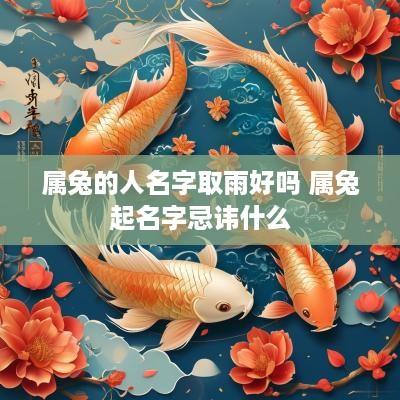 属兔的人名字取雨好吗 属兔起名字忌讳什么