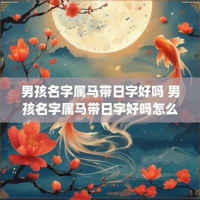男孩名字属马带日字好吗 男孩名字属马带日字好吗怎么取