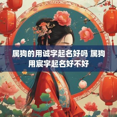 属狗的用诚字起名好吗 属狗用宸字起名好不好