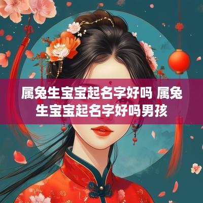 属兔生宝宝起名字好吗 属兔生宝宝起名字好吗男孩