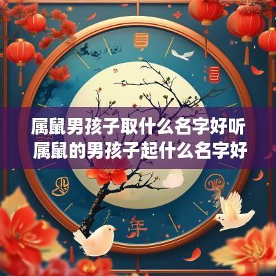 属鼠男孩子取什么名字好听 属鼠的男孩子起什么名字好