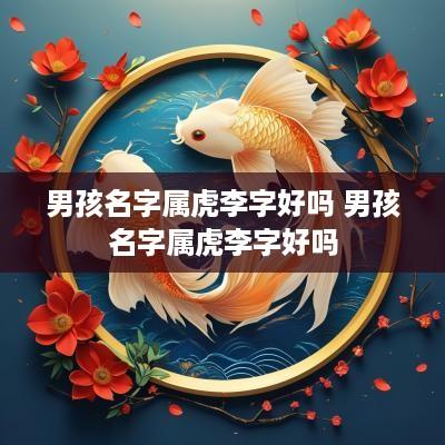 男孩名字属虎李字好吗 男孩名字属虎李字好吗