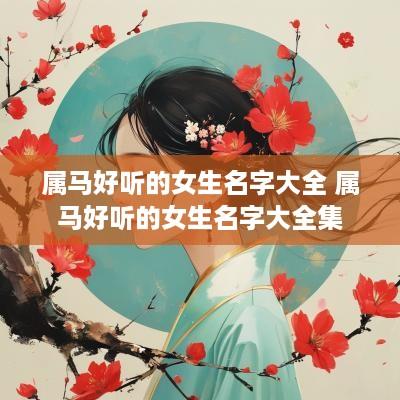 属马好听的女生名字大全 属马好听的女生名字大全集