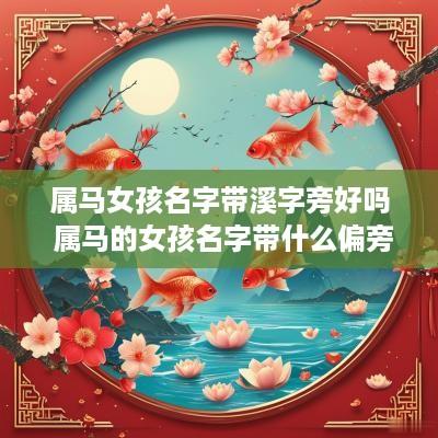 属马女孩名字带溪字旁好吗 属马的女孩名字带什么偏旁好