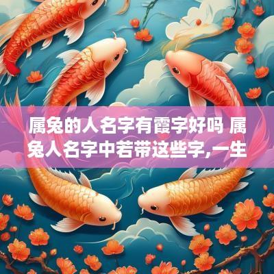 属兔的人名字有霞字好吗 属兔人名字中若带这些字,一生大富大贵