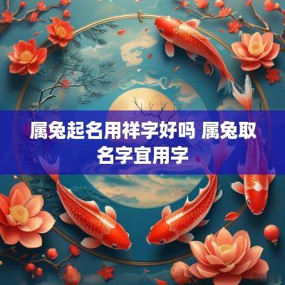 属兔起名用祥字好吗 属兔取名字宜用字