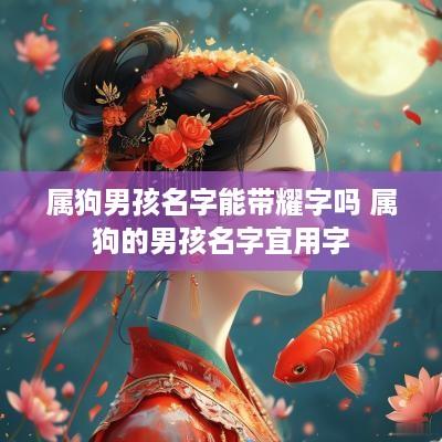 属狗男孩名字能带耀字吗 属狗的男孩名字宜用字