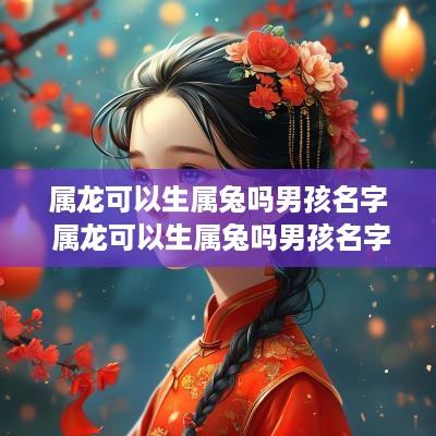 属龙可以生属兔吗男孩名字 属龙可以生属兔吗男孩名字叫什么