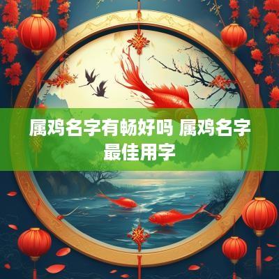 属鸡名字有畅好吗 属鸡名字最佳用字
