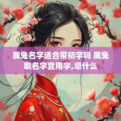 属兔名字适合带初字吗 属兔取名字宜用字,忌什么