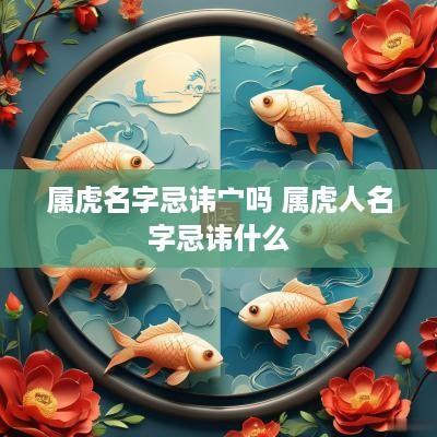 属虎名字忌讳宀吗 属虎人名字忌讳什么