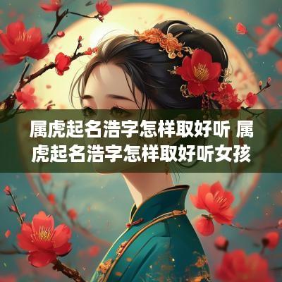 属虎起名浩字怎样取好听 属虎起名浩字怎样取好听女孩
