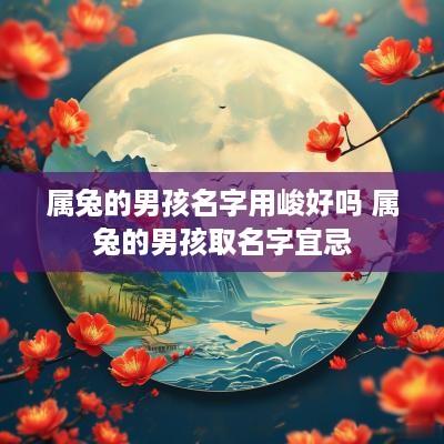 属兔的男孩名字用峻好吗 属兔的男孩取名字宜忌
