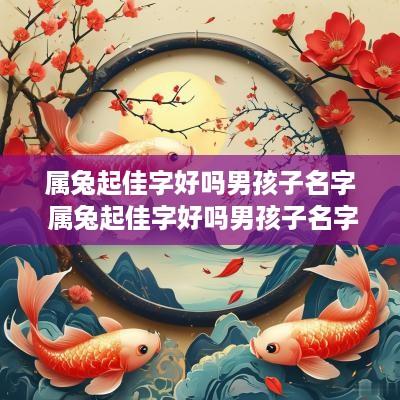 属兔起佳字好吗男孩子名字 属兔起佳字好吗男孩子名字怎么取