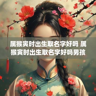 属猴寅时出生取名字好吗 属猴寅时出生取名字好吗男孩