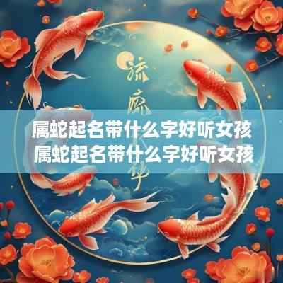 属蛇起名带什么字好听女孩 属蛇起名带什么字好听女孩子