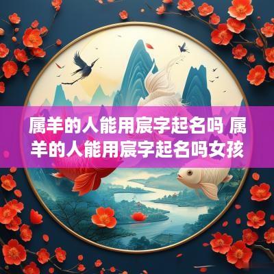 属羊的人能用宸字起名吗 属羊的人能用宸字起名吗女孩