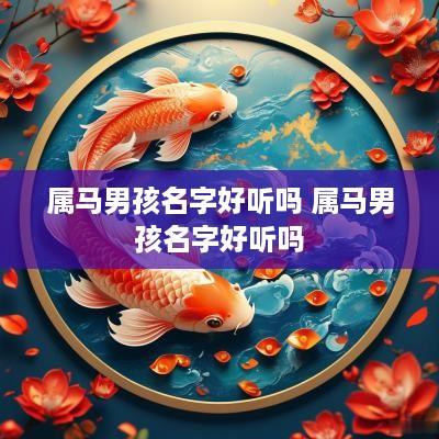 属马男孩名字好听吗 属马男孩名字好听吗
